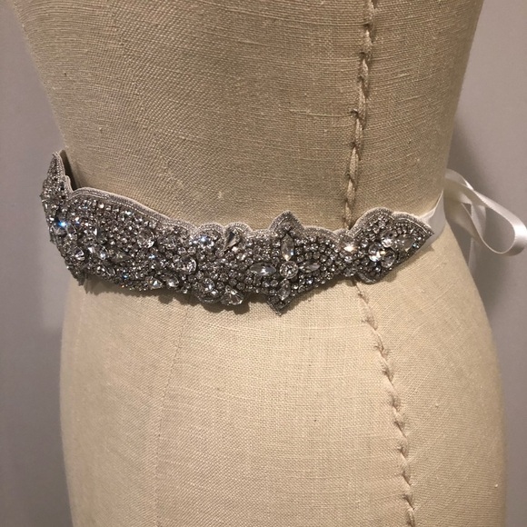 Giavan stunning Diamond and crystal bridal sash main image 7